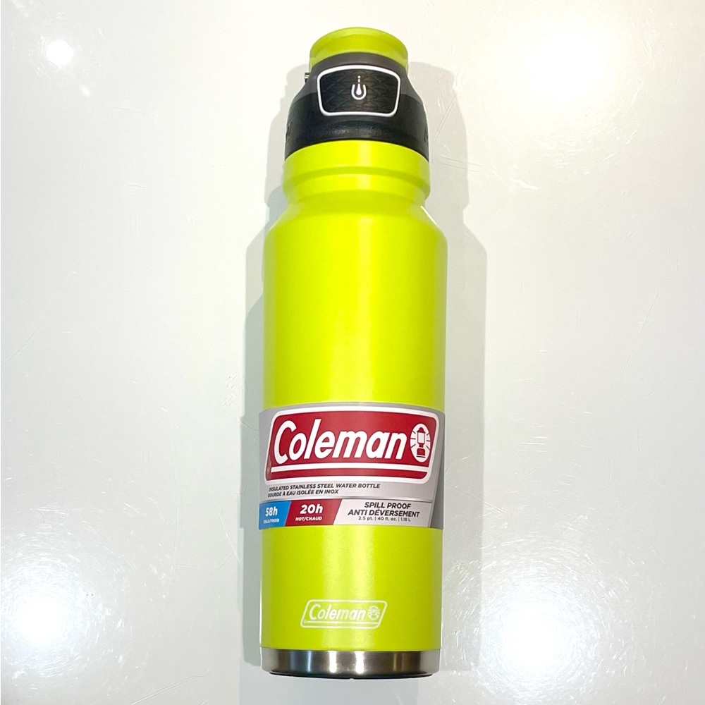*NEW* 40oz Coleman FreeFlow AUTOSEAL Insulated Stainless Steel Water Bottle